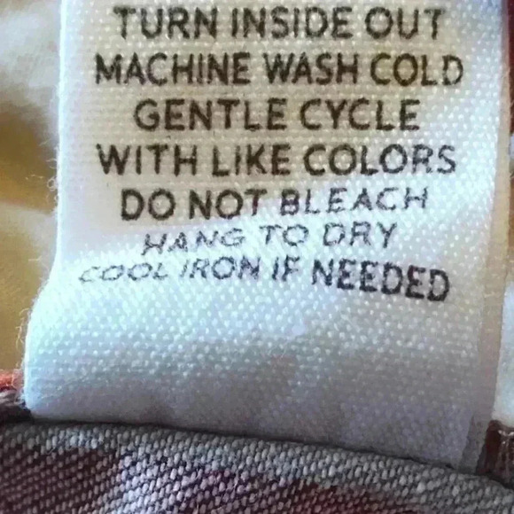 blu pepper Striped Mini Skirt | Brick & Tan | Size Large - Picture 5 of 5